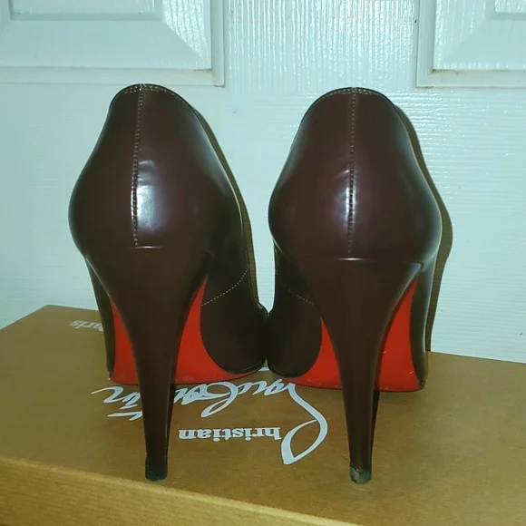 Christian Louboutin Oxblood Pigalle Pumps 100mm - Picture 6 of 11